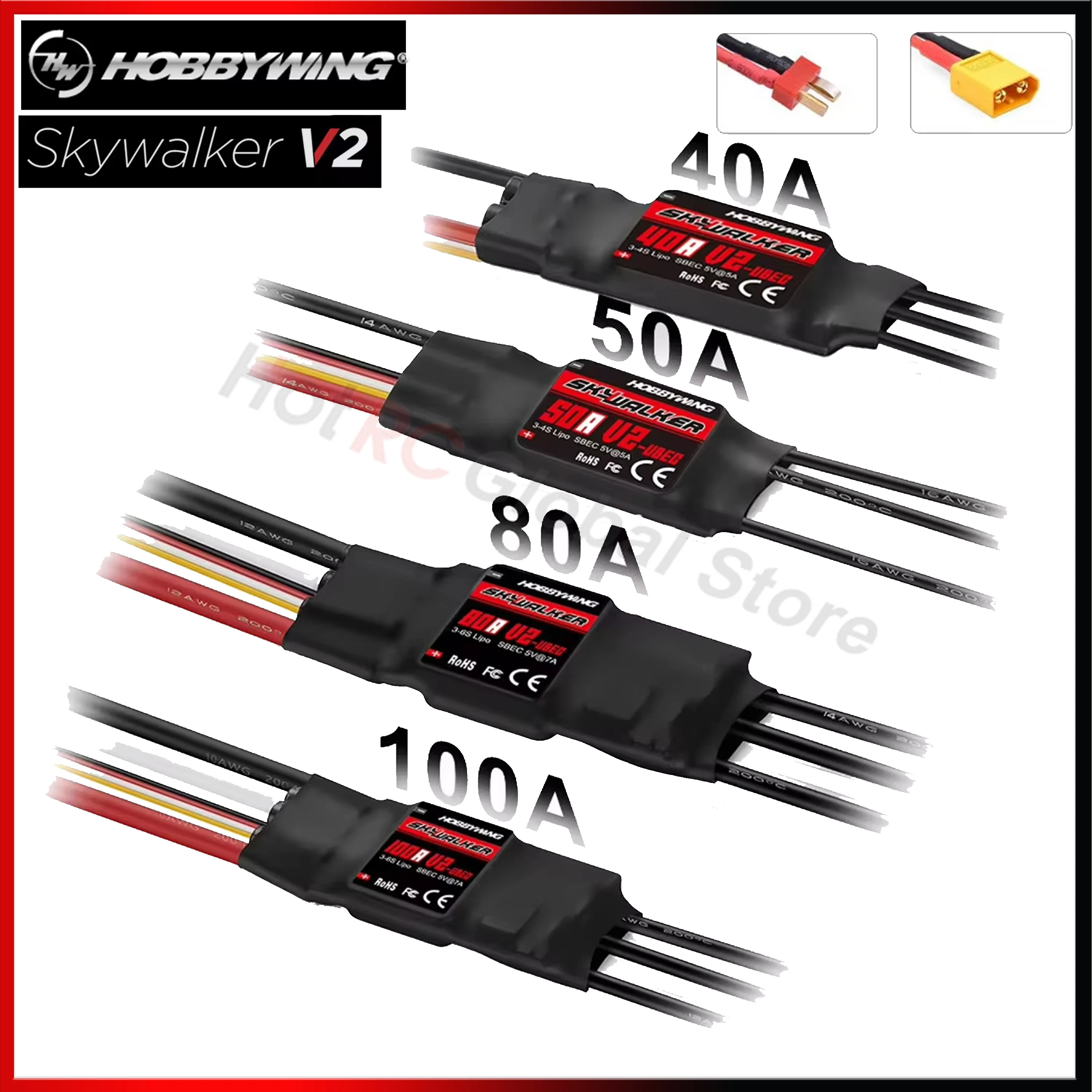 Fpv Drone Esc - Контроллер скорости HOBBYWING Skywalker V2 Series,