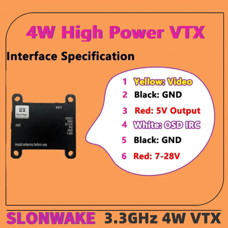 Видеопередатчик SLONWAKE FPV 3 – обзор и цена Fpv Drone Transmitter