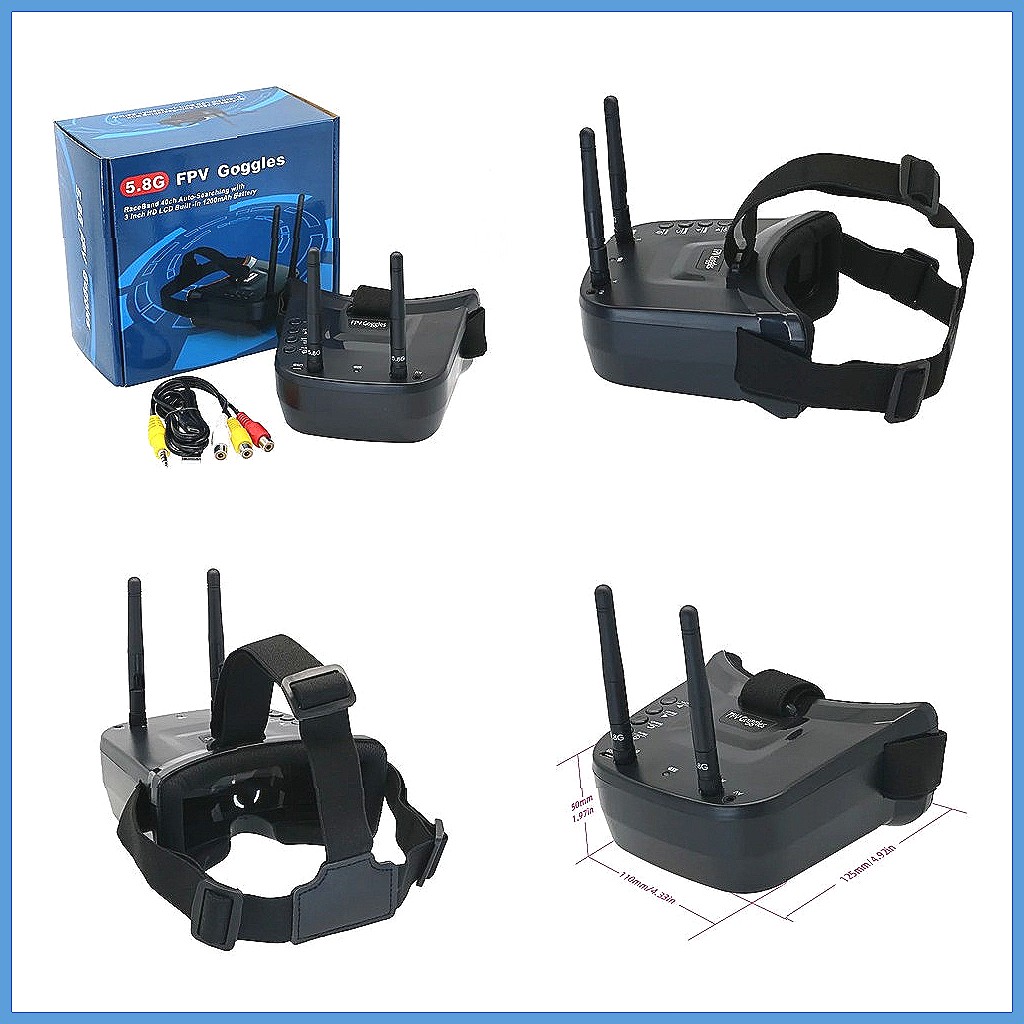 FPV-очки 5.8G 40CH с автоскани – обзор и цена Fpv Drone Goggles
