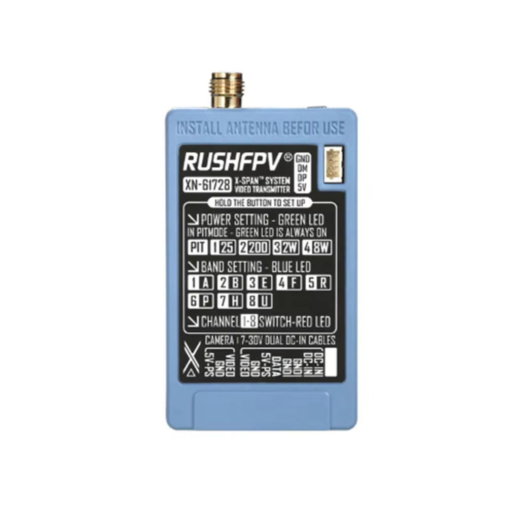 RUSHFPV 6.1‑7.2G 8W X61728 VTX – обзор и цена Fpv Drone Transmitter