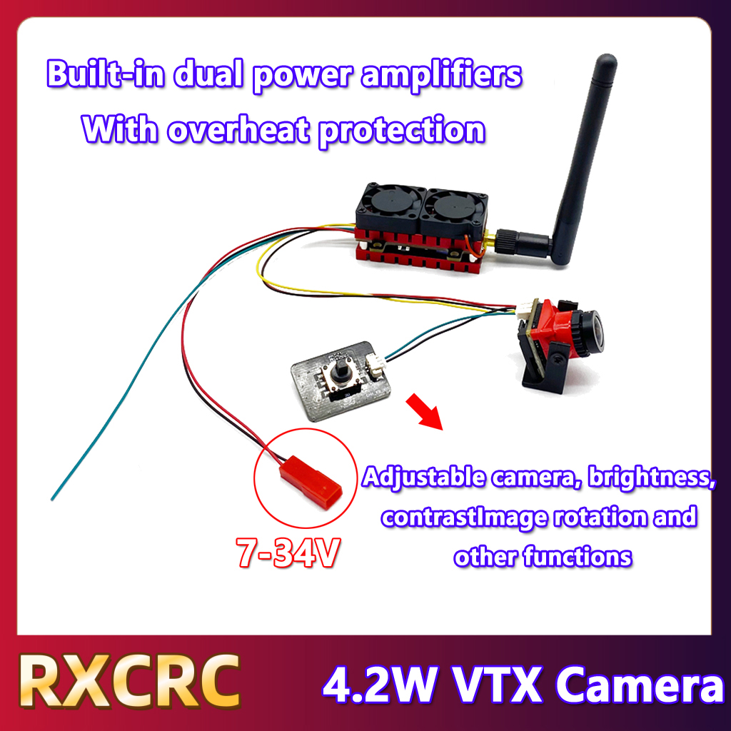 RXCRC 5,8G 48CH 4,2 Вт Высоком – обзор и цена Fpv Drone Transmitter