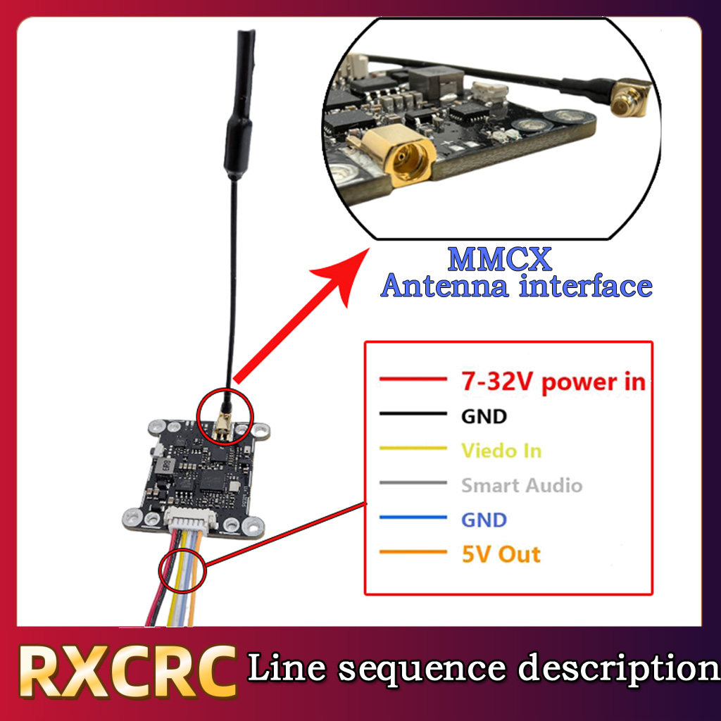 RXCRC 5,8G модуль 48 каналов 1 – обзор и цена Fpv Drone Transmitter